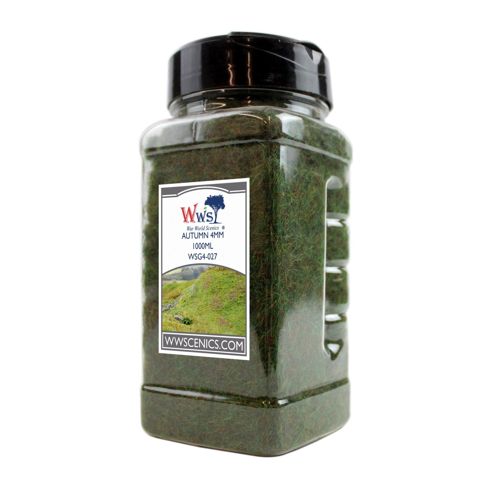 WWScenics WSG4-027 4mm Autumn Static Grass - 1000 ml. Canister