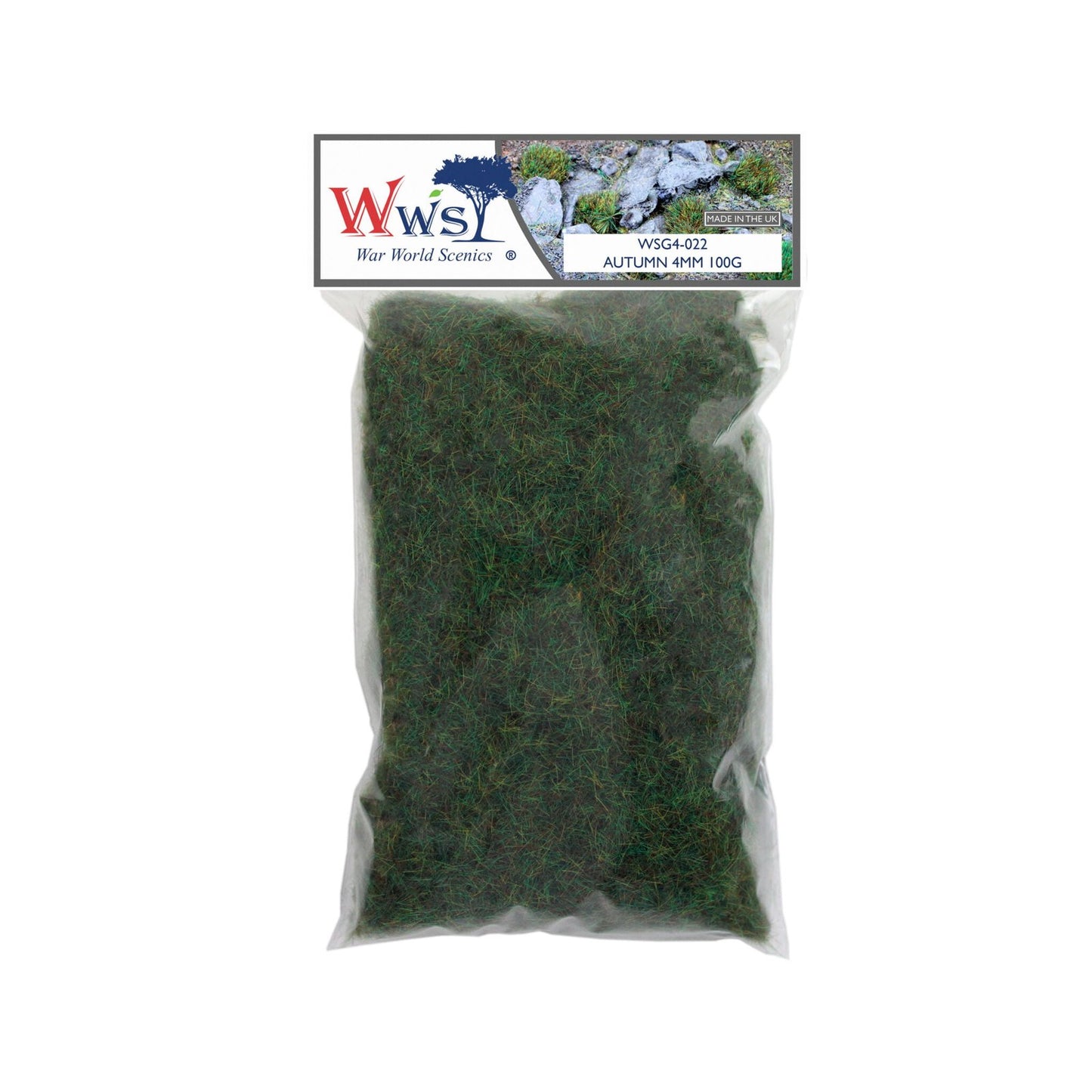 WWScenics WSG4-022 4mm Autumn Static Grass - 100 g Bag