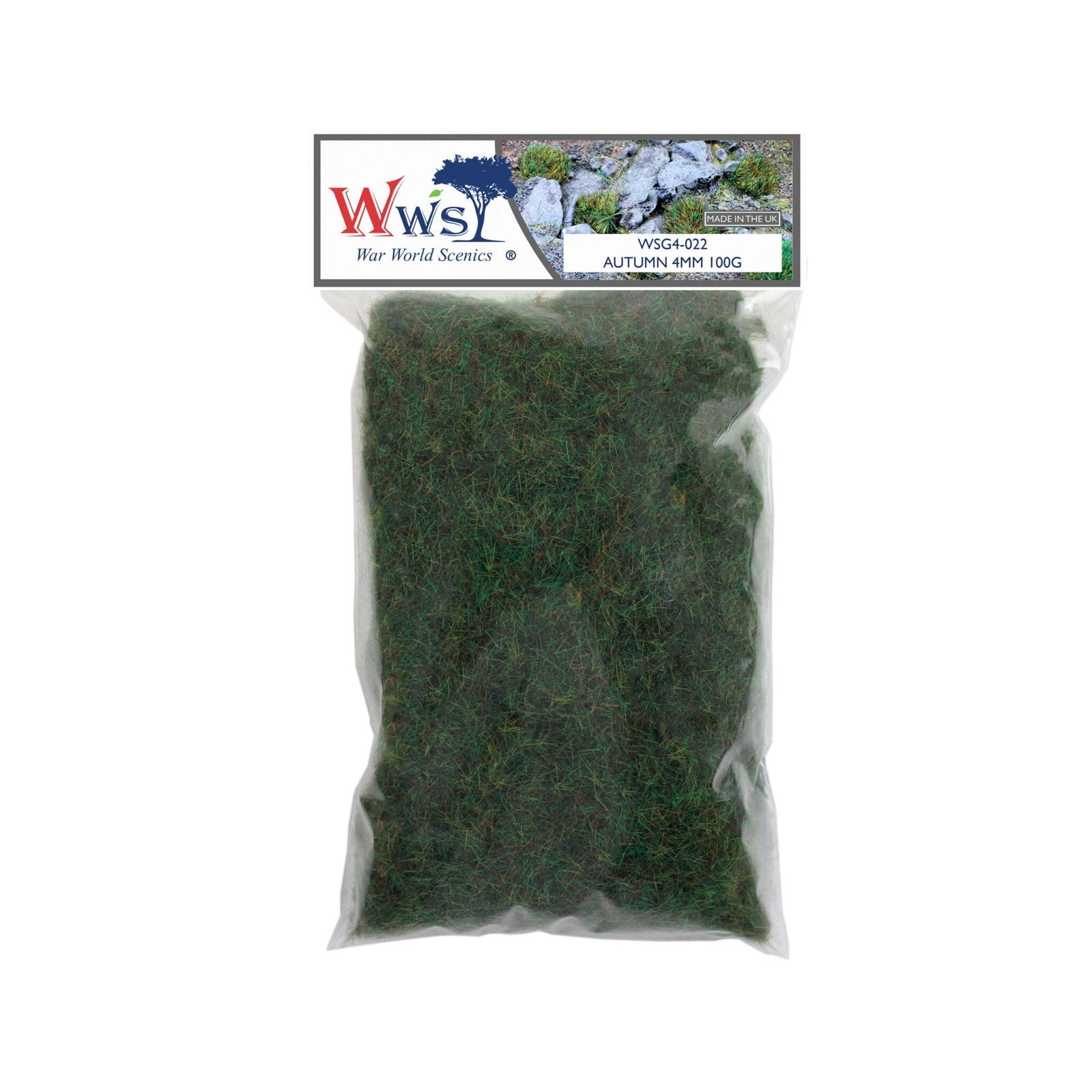 WWScenics WSG4-022 4mm Autumn Static Grass - 100 g Bag