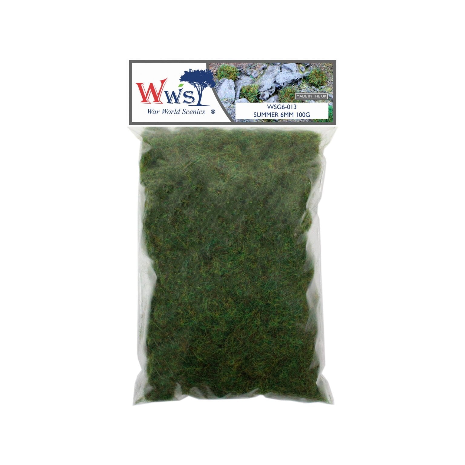 WWScenics WSG6-013 6mm Summer Static Grass - 100 g Bag