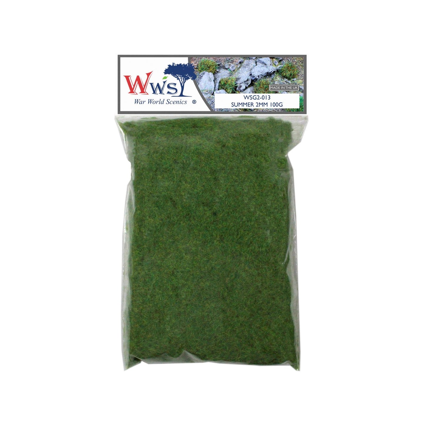 WWScenics WSG2-013 2mm Summer Static Grass - 100 g Bag