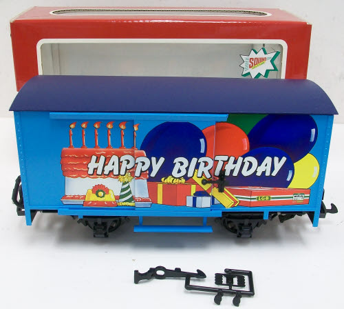 LGB 4435 HB G Scale Happy Birthday Freight Car LN/Box