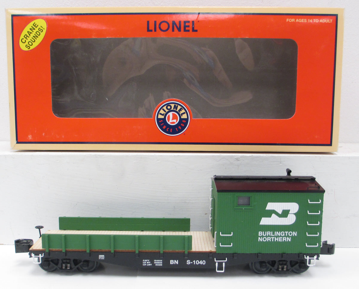 Lionel 6-29886 Burlington Northern TMCC Operating Boom Car LN/Box