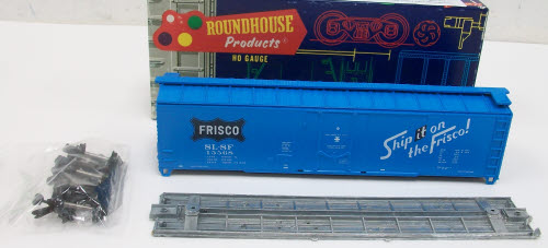 Roundhouse 1267 HO Scale Frisco 50'''' Plug Door Boxcar # 15568 Kit