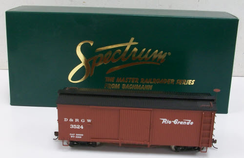 Bachmann 27018 On30 Denver & Rio Grande Western Wood Boxcar #3524