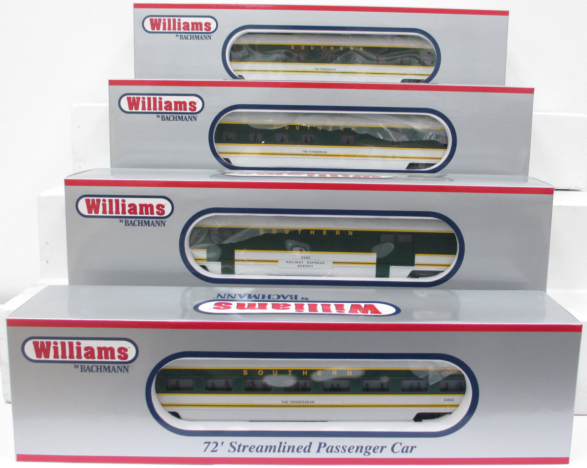 Williams 43161 Southern 72 Ft. Streamline Passenger Car (Pack of 4) LN/Box