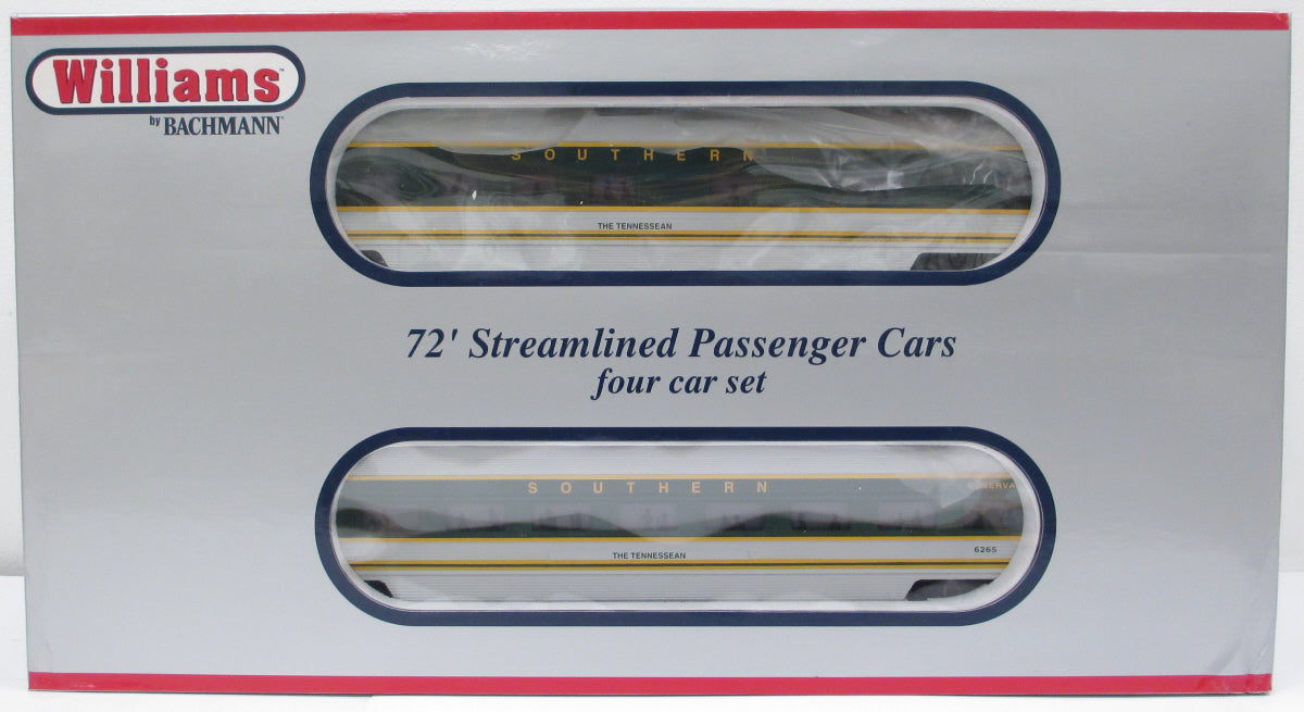 Williams 43161 Southern 72 Ft. Streamline Passenger Car (Pack of 4) LN/Box