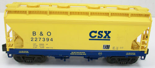 MTH 20-97492 O Gauge CSX 2-Bay Hopper #227394 LN/Box