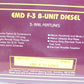 MTH 20-2153B O Gauge Santa Fe Non-Powered B Unit Diesel Engine LN/Box