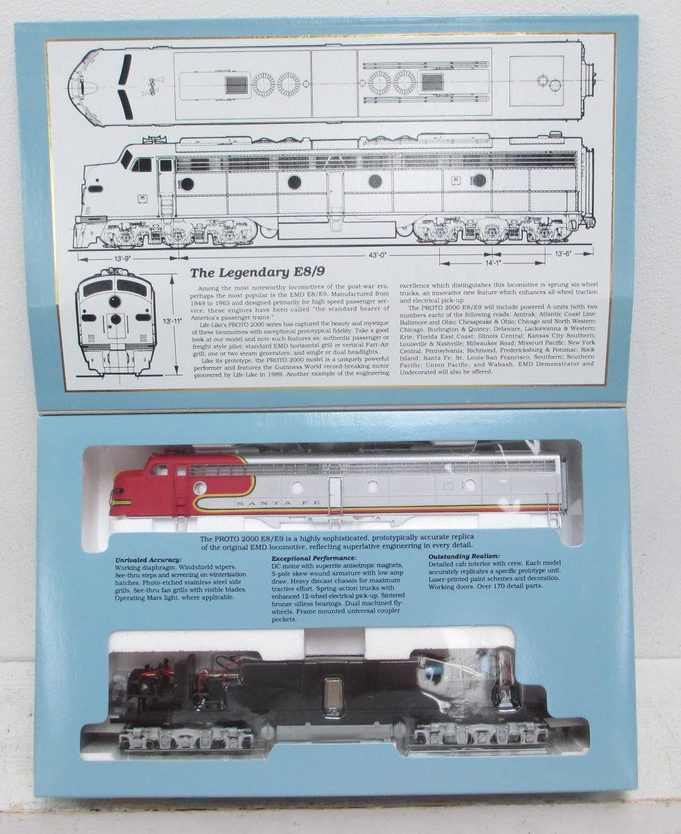 Proto 2000 8123 HO Scale Santa Fe E8/9 Diesel Locomotive # 86 LN/Box