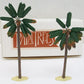 Imperial 53 Hand Painted Palm Trees (2) LN/Box