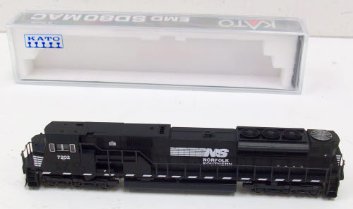 Kato 176-5505 N Scale Norfolk Southern SD-80 MAC Diesel Locomotive #7202 LN/Box