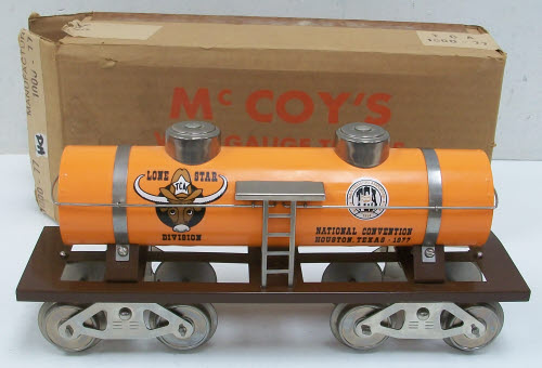 McCoy 1000-77 Standard Gauge 1977 Lone Star TCA Tank Car EX/Box