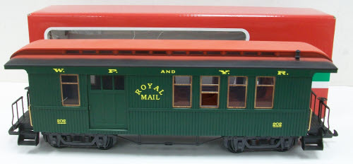 LGB 36815 G Scale WP&Y Royal Mail Passenger Car #202 LN/Box
