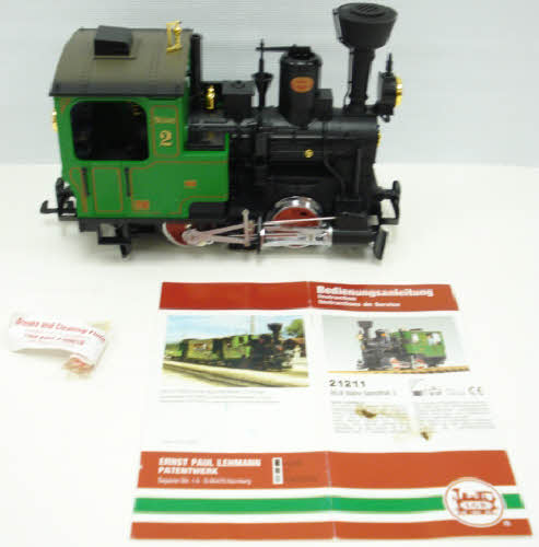 LGB 21211 G Scale 0-4-0 Green Stainz Steam Loco-RARE! EX/Box