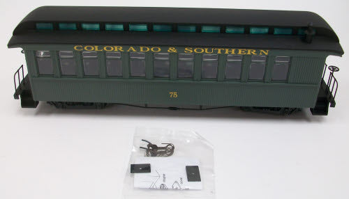 Bachmann 26323 On30 Colorado & Southern Coach Car w/Lighted Interior #75