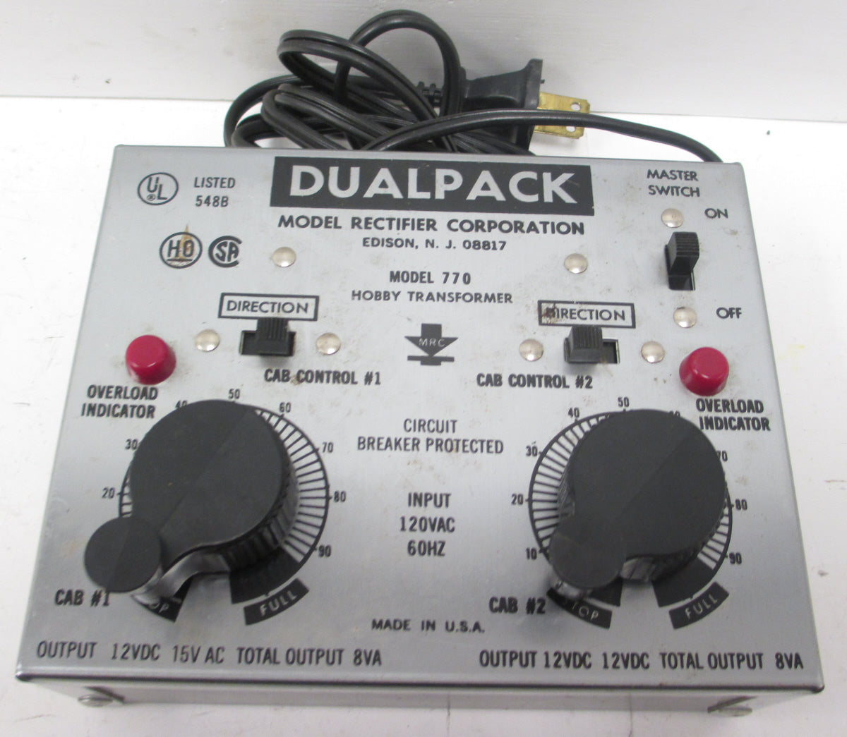 MRC 770 HO Dualpack Train Control
