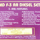 MTH 20-2153-1 O Gauge Santa Fe EMD F-3 AA Diesel Engine Set w/PS1 LN/Box