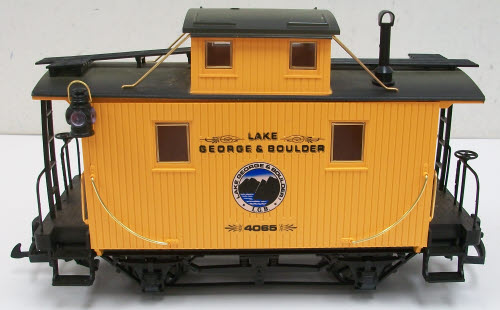 LGB 4065-L01 Lake George & Boulder Yellow Caboose LN/Box