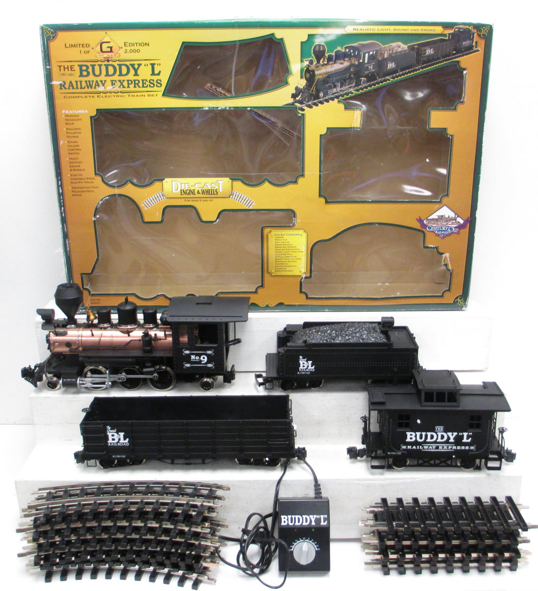 Buddy L 50001 Railway Express G Gauge Steam Train Set LN/Box