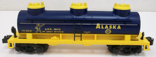 American Flyer 6-48412 S Gauge Alaska 3-Dome Tank Car #48412 NIB