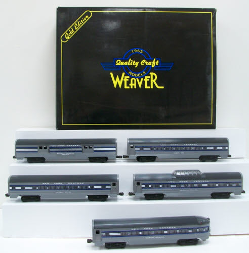 Weaver New York Central 5-Car Aluminum Passenger Set (3Rail) LN/Box