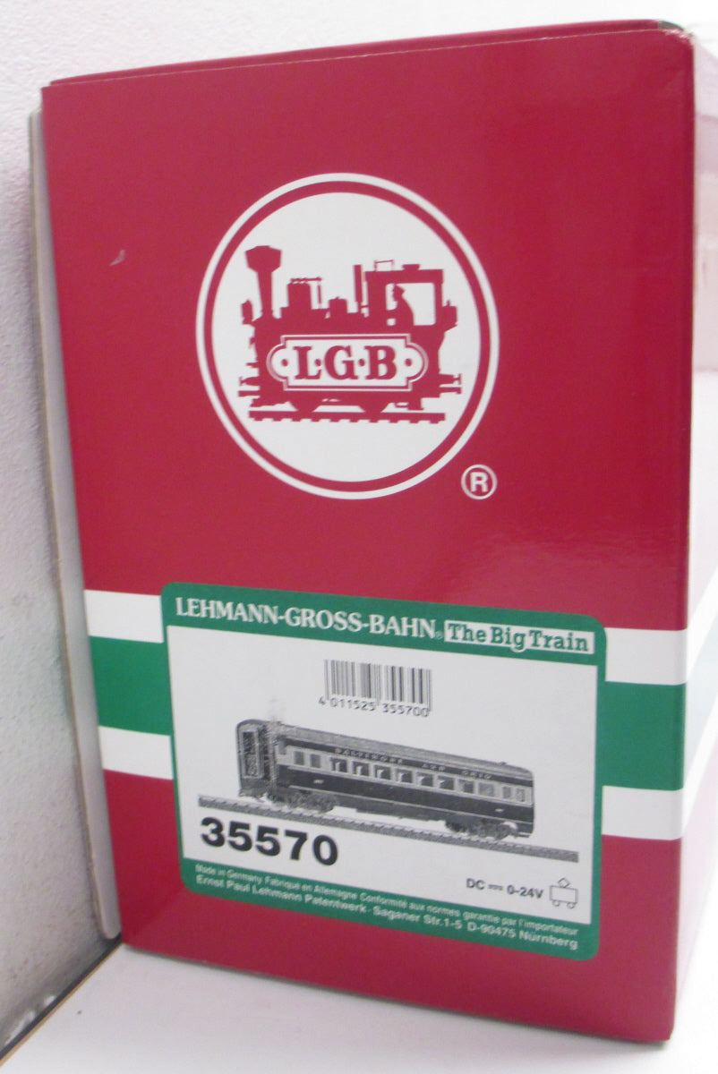 LGB 35570 Baltimore & Ohio Illuminated Passenger Car - Metal Wheels LN/Box