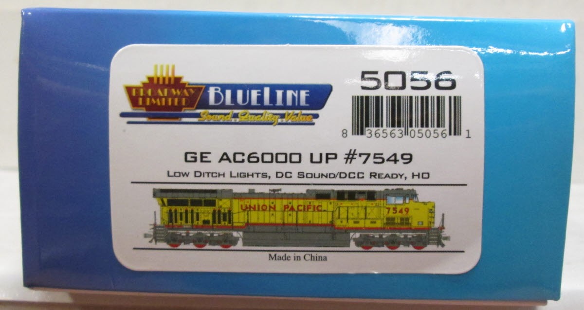 Broadway Limited 5056 Union Pacific GE AC6000 #7549 w/Sound (DCC Ready) LN/Box