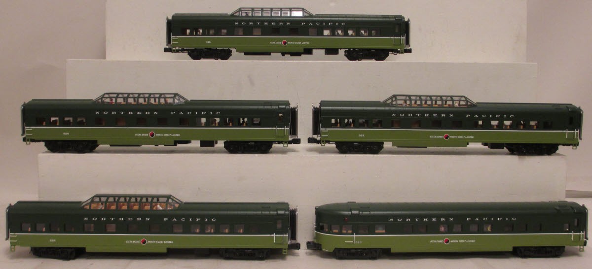 MTH 20-65238 Northern Pacific 5-Car 70' Smooth Passenger Set - RARE! NIB