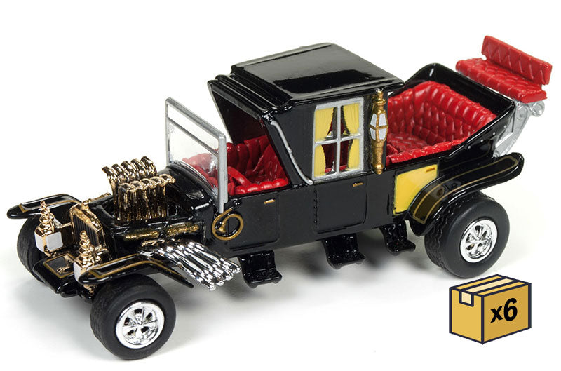 Johnny Lightning JLSS002-CASE 1:64 Black Barris Koach (Pack of 6)