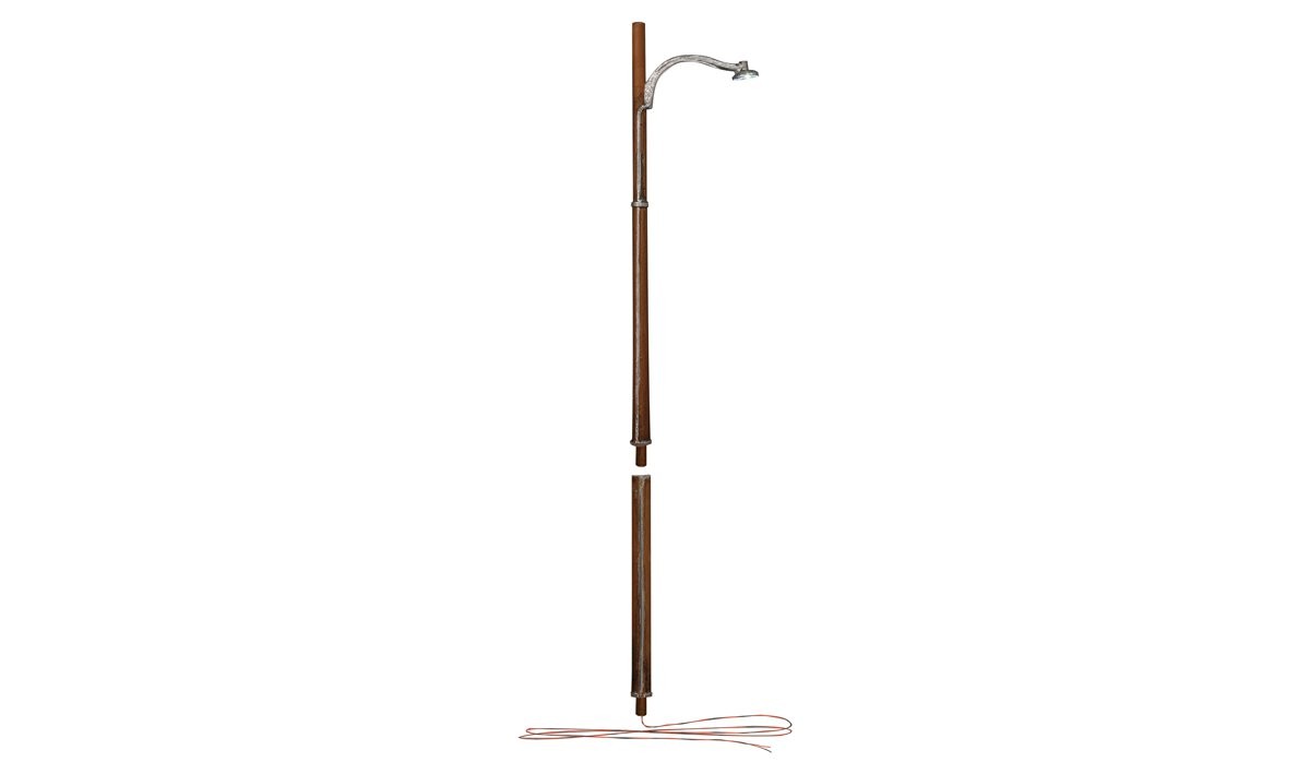 Woodland Scenics JP5646 O Just Plug Wooden Pole Street Lights (Pack of 2)