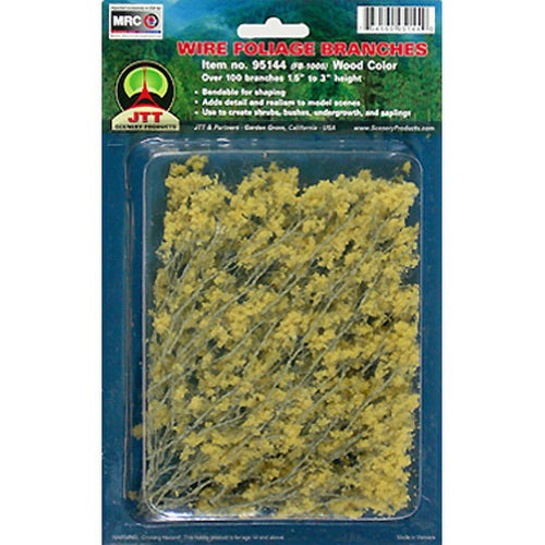 JTT Scenery Products 95144 Wire Foliage Branches Wood Color 1.5-3"