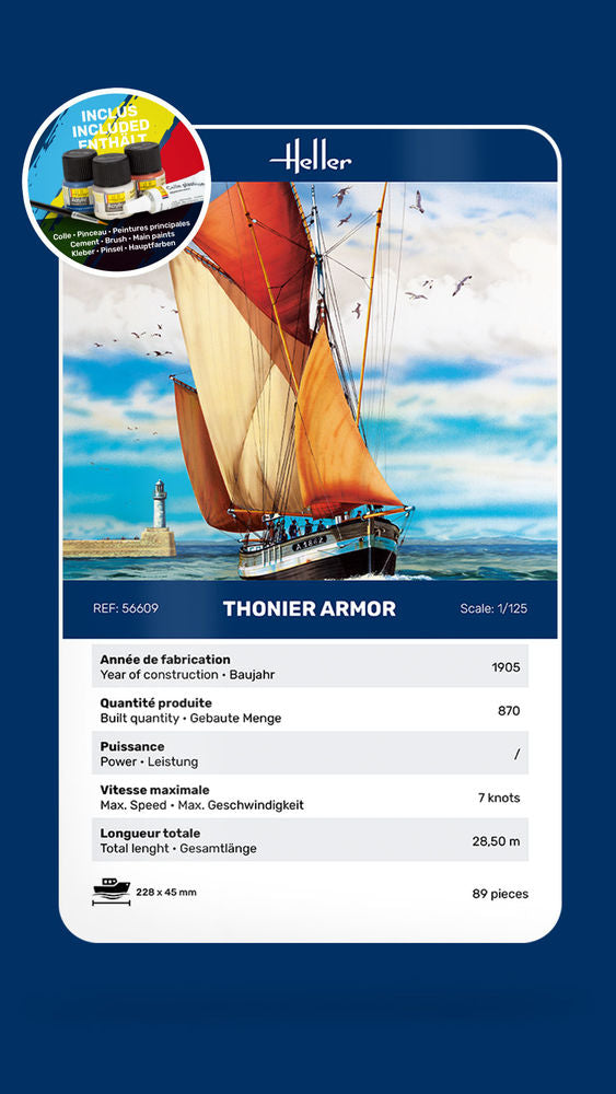 Heller 56609 1:125 Thonier Armor Starter Kit