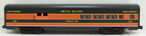 Lionel 6-19117 O Great Northern "Crossley Lake" Aluminum Combine Car #1240 LN/Box