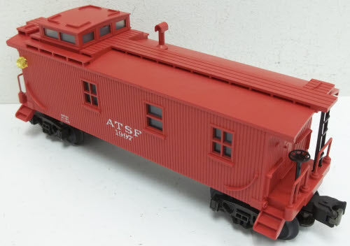 MTH 20-7703 O Gauge AT&SF Long Woodside Lighted Caboose #1997 NIB