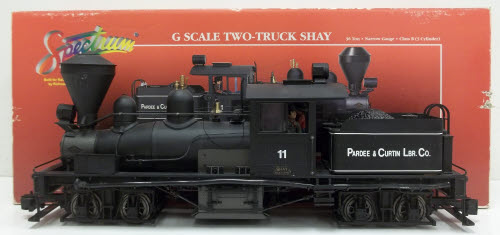 Bachmann 81196 G Pardee & Curtin Lumber Co. 2-Truck Shay Steam Locomotive #11 NIB