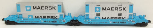 Lionel 6-36919 O Gauge Maersk Double Stack 2-Car Set #250133 & #250134 LN/Box