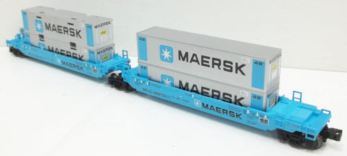 Lionel 6-36919 O Gauge Maersk Double Stack 2-Car Set #250133 & #250134 LN/Box
