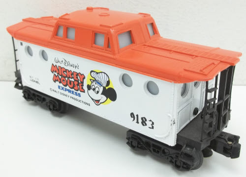 Lionel 6-9183 O Gauge Mickey Mouse Illuminated Caboose NIB
