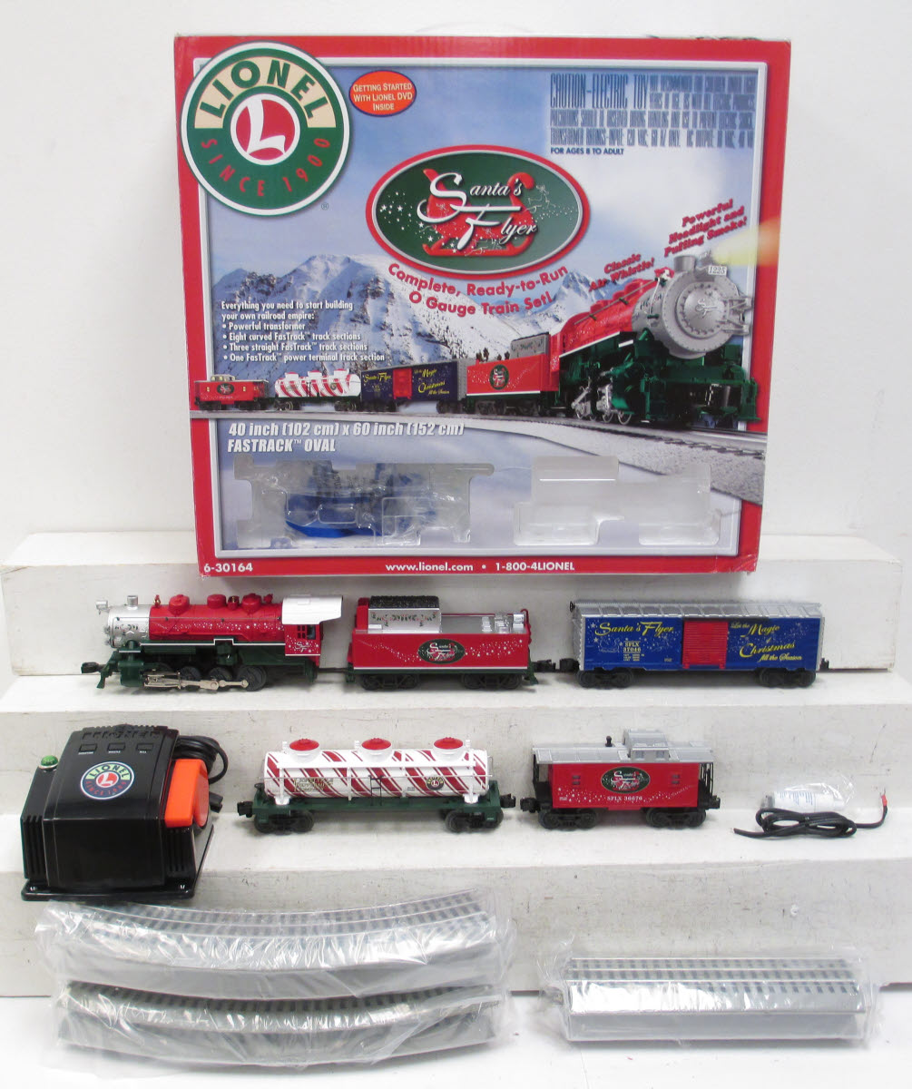 Lionel 6-30164 Santa's Flyer Christmas O Gauge Steam Train Set MT/Box
