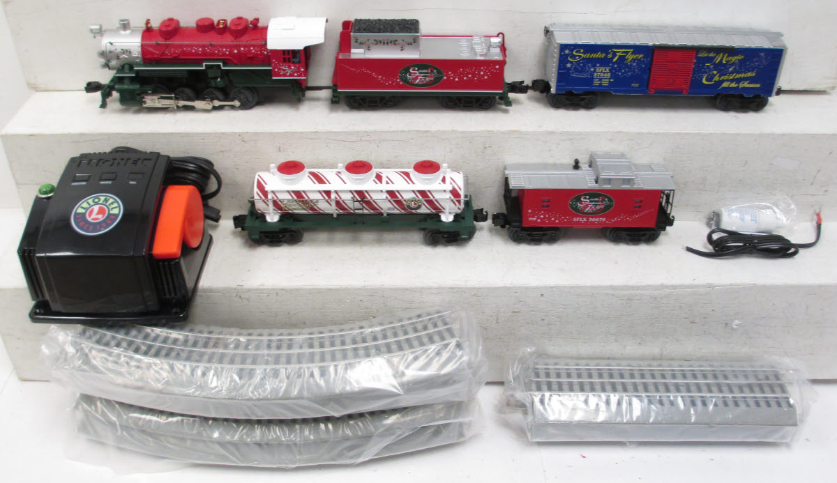 Lionel 6-30164 Santa's Flyer Christmas O Gauge Steam Train Set MT/Box