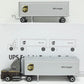 UPS 500716 1:64 Freight Tractor & Double Trailer All Metal 22 Inch Golden Wheel