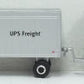 UPS 500716 1:64 Freight Tractor & Double Trailer All Metal 22 Inch Golden Wheel
