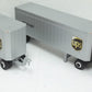 UPS 500716 1:64 Freight Tractor & Double Trailer All Metal 22 Inch Golden Wheel