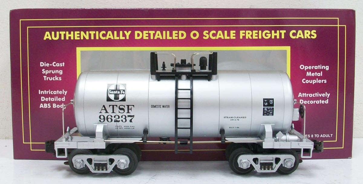 MTH 20-96022 O Gauge Santa Fe 8000 Gallon Tank Car #96237 LN/Box