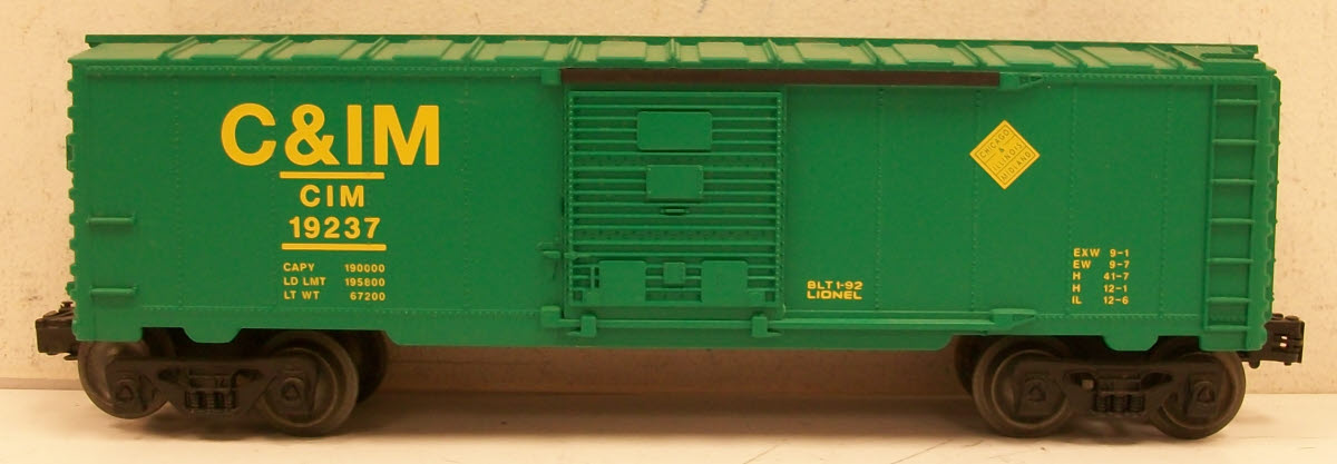 Lionel 6-19237 O Gauge Chicago & Illinois Midland Boxcar