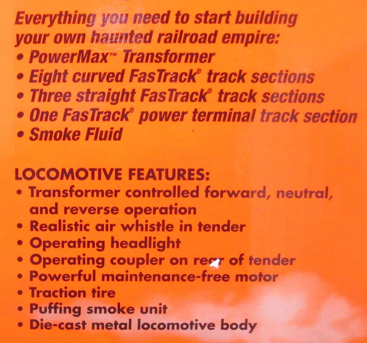 Lionel 6-30056 O Gauge Halloween Steam Train Set NIB