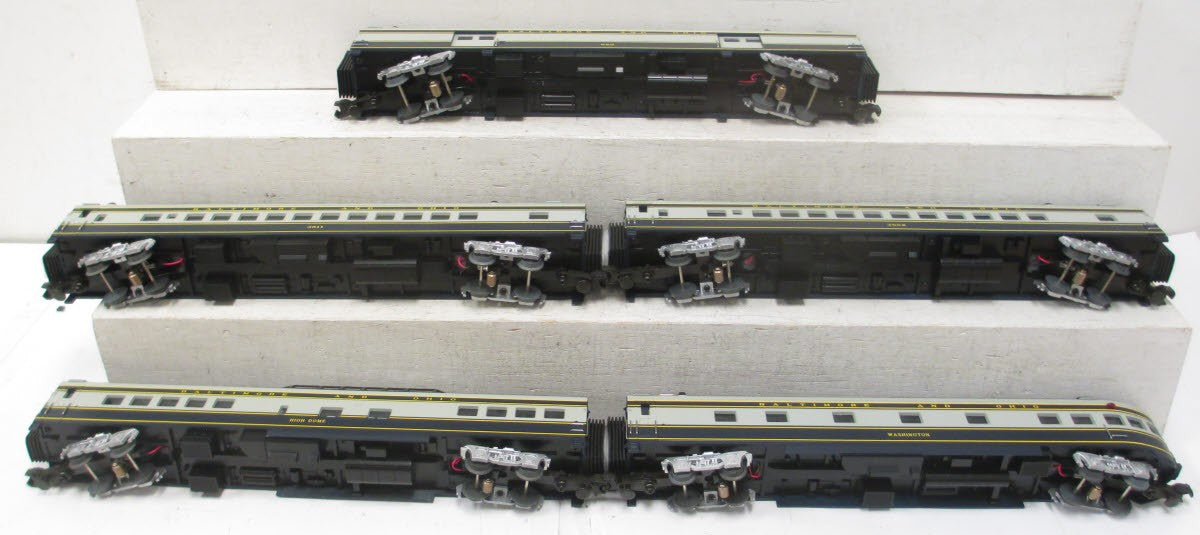 MTH 20-6565 O Baltimore & Ohio 70' Streamlined Passenger Car Set (Set of 5) LN/Box