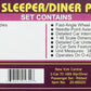 MTH 20-66020 O NYC 70' Streamlined Sleeper/Diner Passenger Car Set (Set of 2) LN/Box