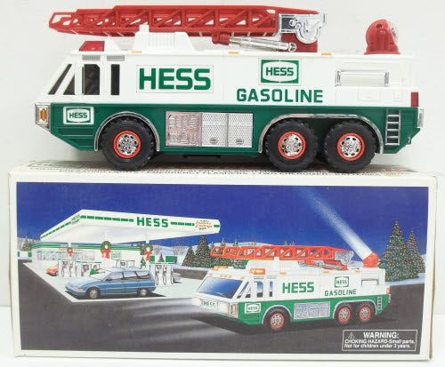 Hess 1996 Diecast Emergency Ladder Truck w/Siren & Horn LN/Box